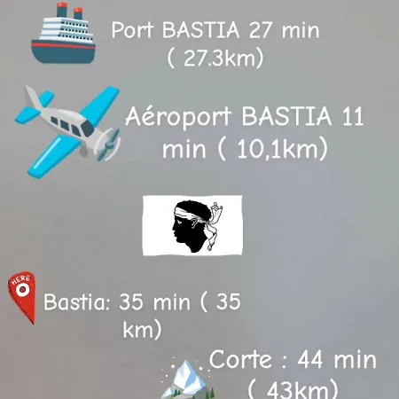 Maison Typique De Village Corse , 10 Min Aéroport Et De La Casa vacanze Prunelli-di-Casacconi