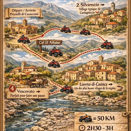 Maison Typique De Village Corse , 10 Min Aéroport Et De La Casa vacanze
